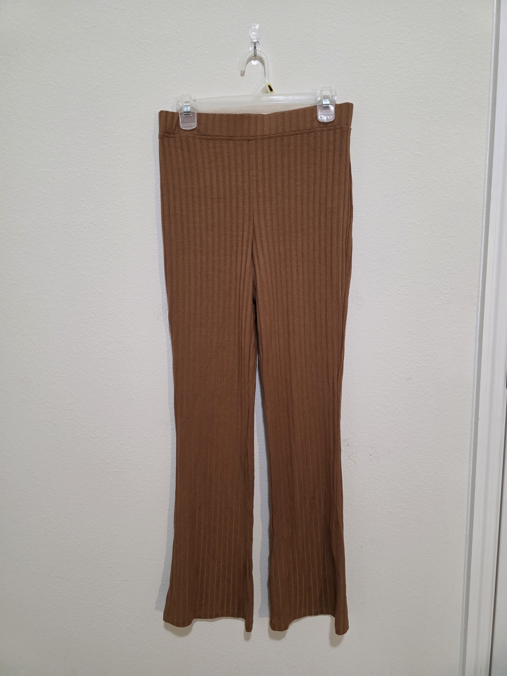 bp Ribbed Flare Pants in Brown